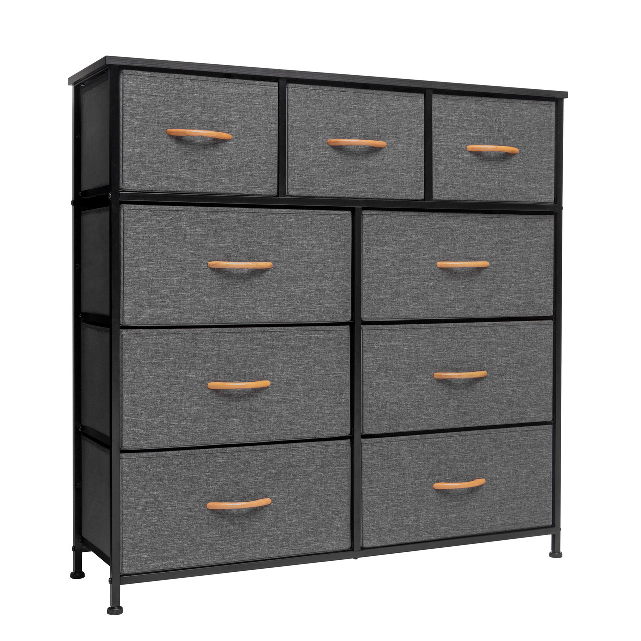 18.9 Wide, 9 Drawer Chest, Wood Storage Dresser Cabinet, Large Craft Storage Organizer Inbox Zero Color: White