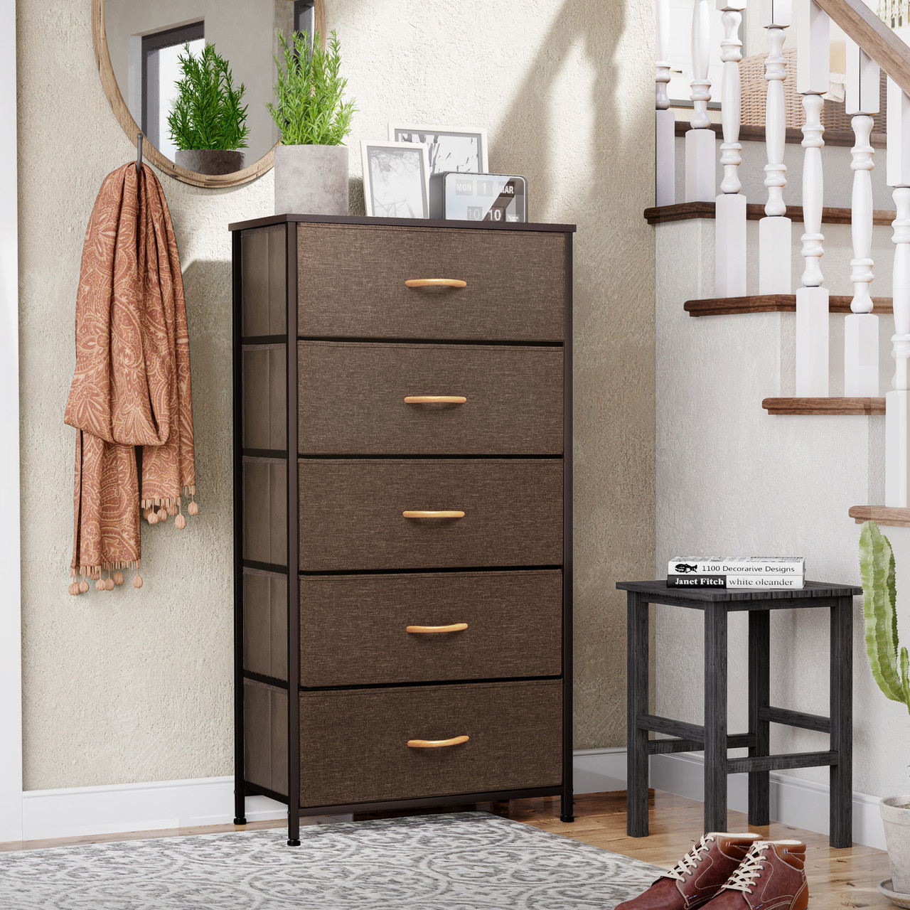 Crestlive Products 5-Drawers Storage Drawers with Wood Shelf Handle at the  best price of 69.99