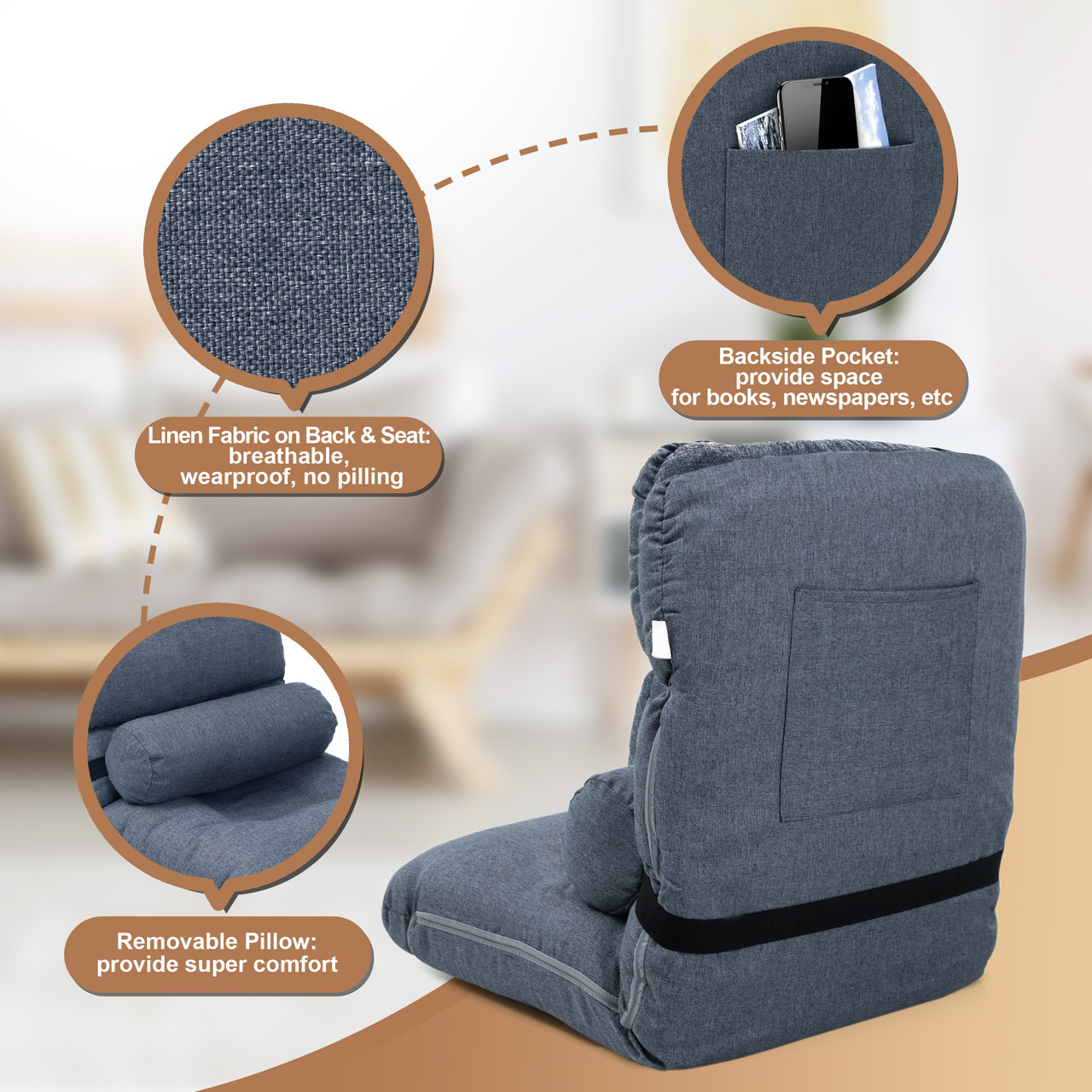 Happy date 1 Pcs Bamboo Car Seat Cushion Summer Breathable Office Chair  Cushion