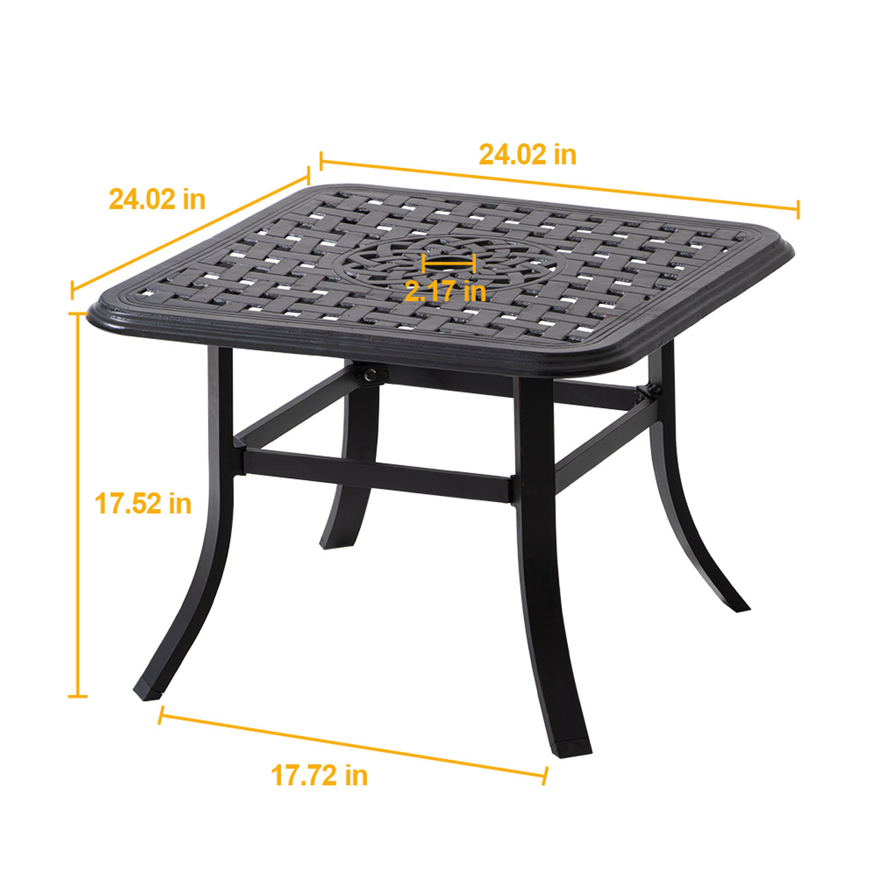 Small patio table with shop umbrella hole