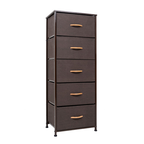 Dropship Dresser Storage Organizer, 5 Drawer Dresser Tower Unit