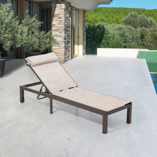 patio lounger with wheels