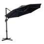 9 10 11 ft patio offset umbrellas poolside cantilever canopy polyester clearance market parasol lift off cross base Garden backyard beach Deck Pool Patio square rectangle replacement pole canopy parasol hanging offset 7 adjustable 360 rotation