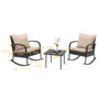 2 3 patio chairs outdoor furniture set bistro table rocking porch rocker sets clearance rattan outside seating balcony deck piece small backyard glider with ottoman cushions wicker loveseat front metal bar conversation swing lawn coffee beach pool