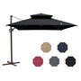 9 10 11 12ft cantilever umbrella patio beach base outdoor table stand lights shade sun replacement hole solar canopy large offset pool clearance sunbrella hampton bay outside deck parasol hanging furniture rain square cover garden water sand round