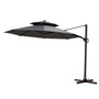 9 10 11 ft patio cantilever umbrella outdoor luxury round square sunbrella cheap clearance polyester canopy crank handle 360 degree rotation hanging offset outside furniture  sun shade deck garden backyard market pool beach parasol light strip swing