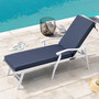 Crestlive Products Water-Resistant 72 x 21 x 3.5 Inch Outdoor Chaise Lounge Cushion, Patio Furniture Cushion, Patio Cushion