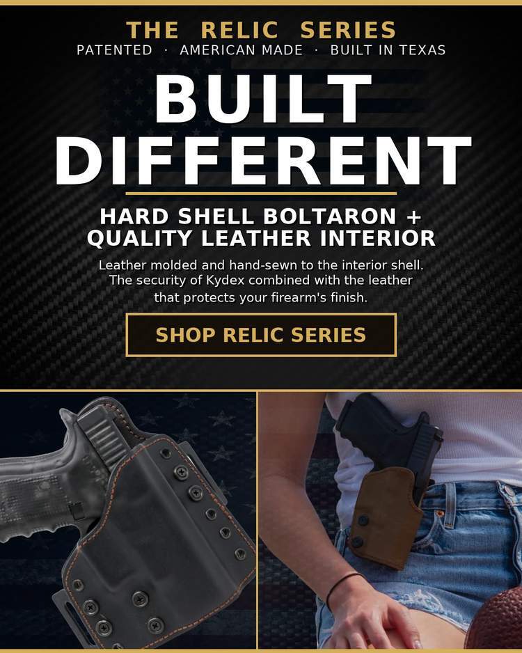 The RELIC Series: built different. Hard shell Boltaron with a quality leather interior. Shop the RELIC Series.