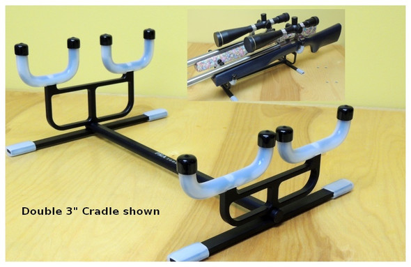 PMA DOUBLE Rifle Cleaning Cradle Combo 3" and 4"