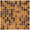 Coppa Amber 12 in. x 12 in. x 4 mm Glass Mosaic Tile