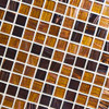 Coppa Amber 12 in. x 12 in. x 4 mm Glass Mosaic Tile