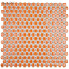 Bliss Edged Penny Round Polished Mango Ceramic Mosaic Floor and Wall Tile - 3 in. x 6 in. Tile