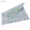 AGX20001 Fused Green Silver Glass Mosaic Tile 20*20*4 mm Glass Mosaic Tile 