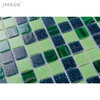 AGX20002 Fused Forest Green Glass Mosaic Tile Backsplash Tile Pool Tile