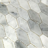 Carrara White Marble Polished Or Hexagonal Pebble Stone Mosaic Tile (STM-HX001)