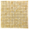 Giallo Atlantide Marble Polished Or Honed Square Pattern Mosaic Tile (SMT-SQ001)