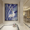 Artistic Deer Painting Ceramic Mosaic Tile Mural From China Mosaic Factory