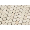 1" Hexagon Crema Marfil Polished & Honed Marble Mosaic Tile