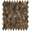 China Natural Stone Emperador Dark Marble Granite Mosaic Tiles