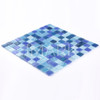 Glossy Iridescent Cobalt Blue Blend Glass Pool and Spa Tile Mosaic