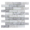 Arabesque Texture Pattern Inkjet Subway Crystal Glass Tile Mosaic