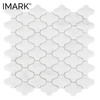 White Lantern Shaped Recycled Full Body Kitchen Glass Mosaic Tile