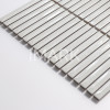 Cream And White Linear Bathroom Wall Decor Mosaic Tile