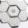 metallic silver tile