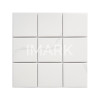 White Glazed Volakas Marble Look Porcelain Mosaic Tiles