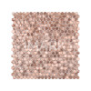 Gravity Aluminium Hexagon Rose Gold 3D Metal Mosaic Tiles