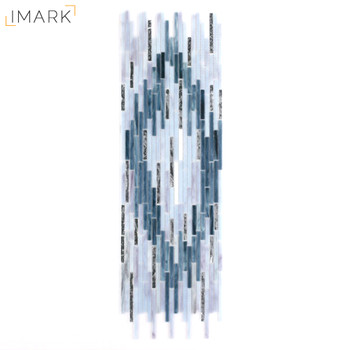 IMARK SG102 Fibers Thick Rainy Hand Cut Stained Glass Mosaic Tile