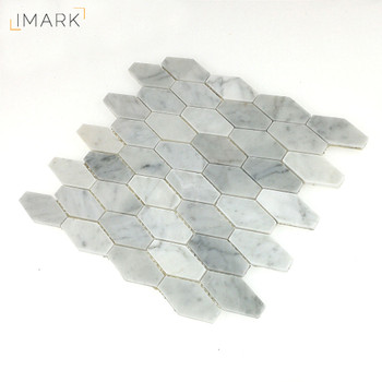 Carrara White Marble Polished Or Hexagonal Stone Mosaic Tile (STM-HX001)