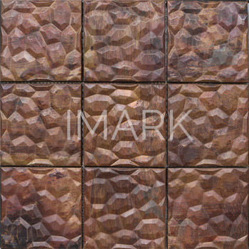 4" Brick Cube Smoky Bronze Decorative Wall Tile Mosaic Backsplash