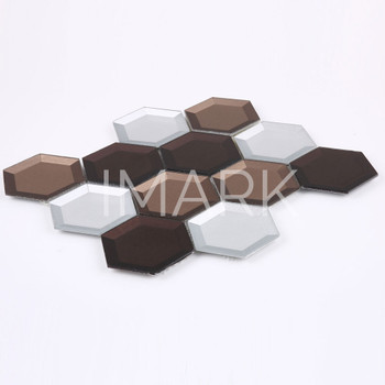 ABOLOS Secret Dimensions Cold Gray Hexagon Mosaic Tile