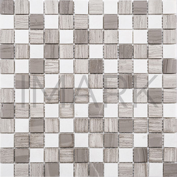 4mm Ultra Thin Sivec wood Grain Grey Athens Marble Stone Mosaic (AMKSTM2302)