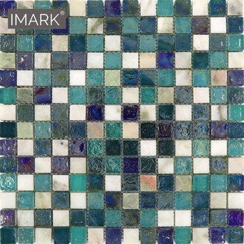 Iridescent Glass Mosaic Tile