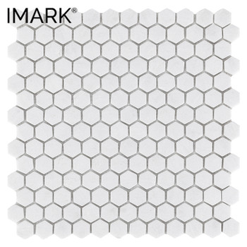 Hexagon Glass Wall Mosaic for Shower Bathroom Kitchen Decor Tiles