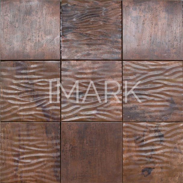 4" Kitchen Decorative Copper Backsplash Tiles for Floor and Walls
