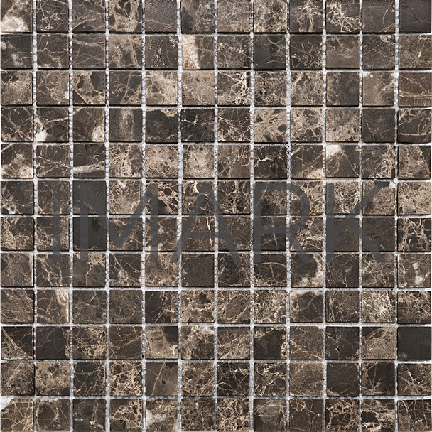 China Stone Factory Polished Emperador Dark Marble Mosaic Tile (AMKSTM2308)