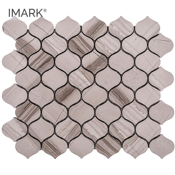 droplet athens grey marble tile