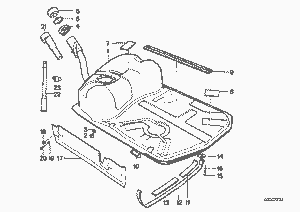 0) DH -10 BMW 16111179159 OEM Used STRAP SUPPORTS FUEL GAS TANK SET PAIR L-R 16-11-1-179-160 From: E32 E34 Fits: & other listed vehicles 16111179160 Euro All Parts