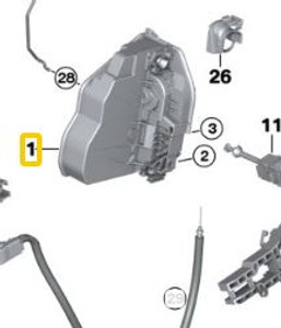 0) BMW OEM 51217202143 USED 530i '04 E60 DOOR ACTUATOR RIGHT FRONT Euro All Parts 3 0) BMW OEM 51217202143 USED 530i '04 E60 DOOR ACTUATOR RIGHT FRONT Euro All Parts 3