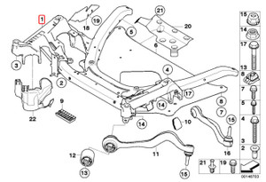 0) BMW OEM 31116782458 USED SUBFRAME FRT 530i '04 E60 Euro All Parts 0) BMW OEM 31116782458 USED SUBFRAME FRT 530i '04 E60 Euro All Parts
