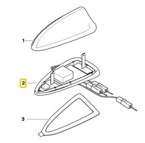 0) BMW OEM 65206913288 USED ROOF ANTENNAE 530i '04 E60 5 Series Euro All Parts 0) BMW OEM 65206913288 USED ROOF ANTENNAE 530i '04 E60 5 Series Euro All Parts