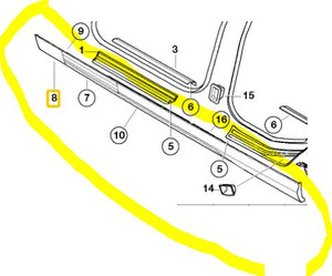 0) BMW OEM 51718211944 USED Side SKIRT RIGHT 323I '00 E46 3 Series Euro All Parts 0) BMW OEM 51718211944 USED Side SKIRT RIGHT 323I '00 E46 3 Series Euro All Parts