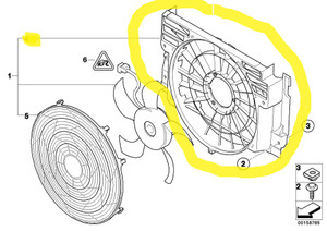 0) BMW OEM 64546906106 USED COMPRESSION SHROUD from: E53 X5 3.0i 1999 Euro All Parts 0) BMW OEM 64546906106 USED COMPRESSION SHROUD from: E53 X5 3.0i 1999 Euro All Parts