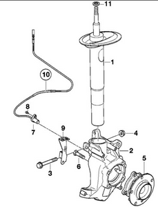 0) BMW OEM 31311091714 USED STRUT ASSEMBLY FRONT 540I '01 E39 5 Series Euro All Parts 0) BMW OEM 31311091714 USED STRUT ASSEMBLY FRONT 540I '01 E39 5 Series Euro All Parts