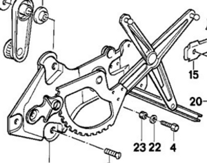 0) BMW OEM 51321944070 USED WINDOW REGULATOR ASSEMBLY RIGHT FRONT 525i 94 E3 5 Series Euro All Parts 0) BMW OEM 51321944070 USED WINDOW REGULATOR ASSEMBLY RIGHT FRONT 525i 94 E3 5 Series Euro All Parts