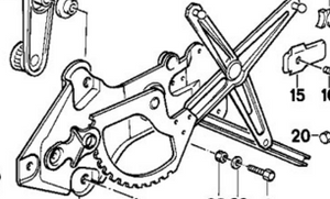 0) BMW OEM 51321944070 USED WINDOW REGULATOR ASSEMBLY RIGHT FRONT 535I 89 E 5 Series Euro All Parts 0) BMW OEM 51321944070 USED WINDOW REGULATOR ASSEMBLY RIGHT FRONT 535I 89 E 5 Series Euro All Parts