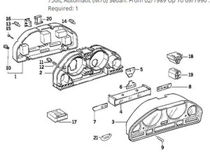 0) BMW OEM 62118350536 USED INSTRUMENT CLUSTER 735I 88 E32 735i 740i Euro Spec Euro All Parts 0) BMW OEM 62118350536 USED INSTRUMENT CLUSTER 735I 88 E32 735i 740i Euro Spec Euro All Parts